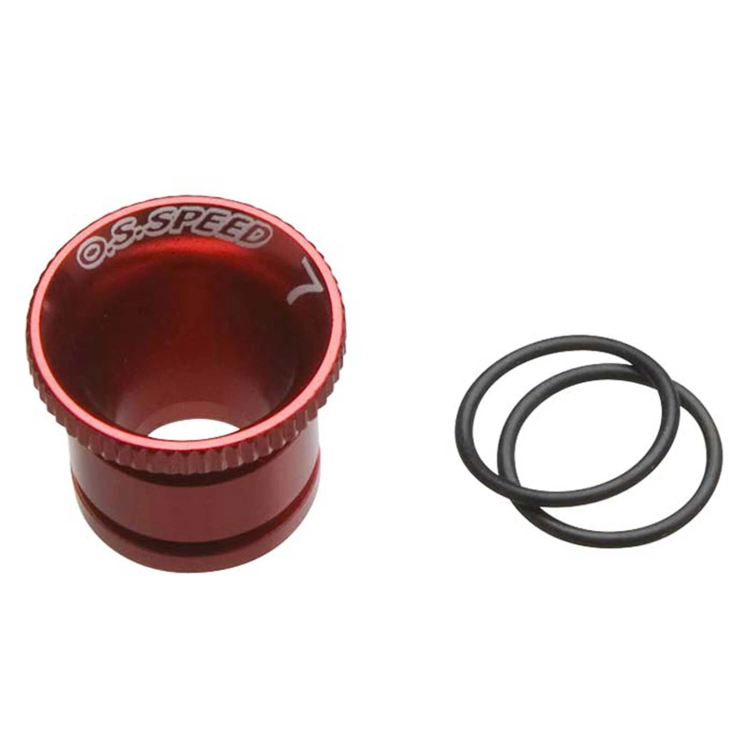OS Engines Carburetor Reducer 7mm, Red: Speed 21 V-Spec 3 OS Engines Carburetor Reducer 7mm, Red: Speed 21 V-Spec